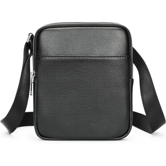 Men's Purse and Bag Small Mini Genuine Leather Messenger and Shoulder Bag - Picture 1 of 7